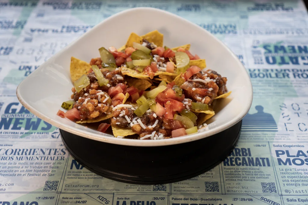 Nachos con chili